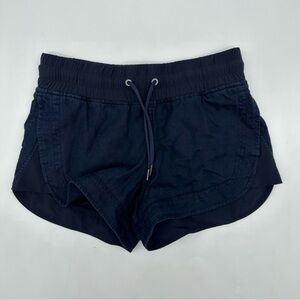 Athleta Navy 100% Linen Women's Shorts Drawstring with Pockets